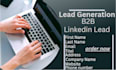 linkedin lead generation,data entry and list building