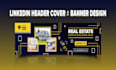 design linkedin header banner and facebook banner cover