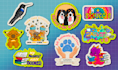 draw cartoon doodle stickers, hand drawn designs for print