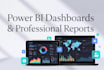 create professional power bi dashboards and reports