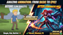 create stunning ai 2d animation video