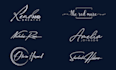 make unique signature, autograph, wedding photography watermark script logo