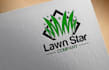 design lawn care, landscape, agriculture and grass logo