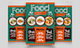 design food and restaurant flyer, poster, menu
