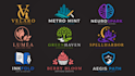 do catchy 3d flat business logo design for your brand