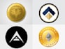 design creative crypto, bitcoin, nft ,metaverse token logo