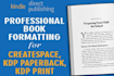 format, design and edit book for amazon KDP paperback