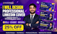 design linkedin banner professional cover page post ads