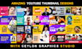 design amazing youtube thumbnail