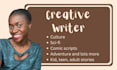 write creative short stories and scripts