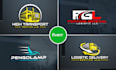do transport trucking and logistics logo within 24 hours