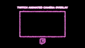design an animated webcam overlay with neon and effects
