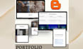 develop and design your blogspot portfolio website completely