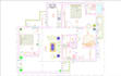 draft 2d floor plan, elevation and 3d interior design