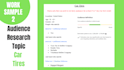 research the right audience to target with facebook ads