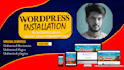 do professional wordpress installation theme setup and demo import