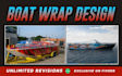 do creative boat wrap yacht wrap design for you