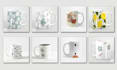do creative tote bag and coffee mug design