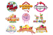 design creative candy, sweets, bakery, restaurant, food logo