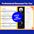 design a professional beautiful resume or CV