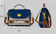 design full tech pack for bag concept backpack, handbag, purse