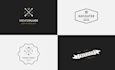 create clean minimalist retro vintage logo
