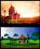 create background design and concept art illustrations