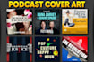 design podcast cover art and podcast logo