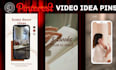 create professional high quality pinterest video pin ads