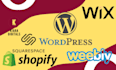 redesign looka shopify squarespace weebly wix wordpress websites