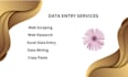 do data entry, mining, web research and scraping