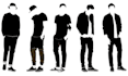 illustrate and make images into silhouette vector, dog, car