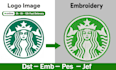 do embroidery digitizing logo image convert dst emb pes jef in 2 hours