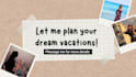 plan your dream travel itinerary