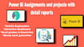 do power bi assignments and creates power bi dashboard