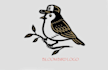 create bloom bird hand draw logo