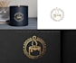 provide a minimal candle logo and candle label