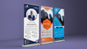 roll up banner design or pull up banner design in 24 hours