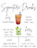 design wedding menus, bar menus, his and hers drink signs