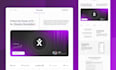 design a creative and unique landing page UI in figma
