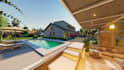 design your modern pool and backyard in realistic 3d