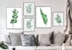 design abstract printable tropical palm leaf wall art