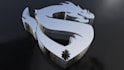 create a 3d shiny metallic silver logo intro animation