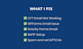fix contact form not sending email issue SMTP cf7 wpforms