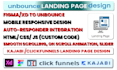design high converting landing pages using unbounce, clickfunnels and webflow