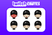create custom twitch emotes, sub badges