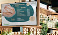 design static tv screen menu or menu cards for restaurant