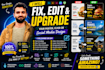 edit your flyer, brochure, and advertising post within 24hrs