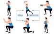 draw amazing yoga, fitness, workout, exercise any pose illustration