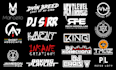 create typography professional and producer dj logo